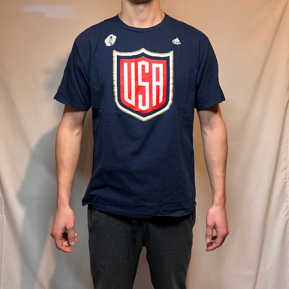 ADIDAS MENS USA WORLDCUP T SHIRT (XL)